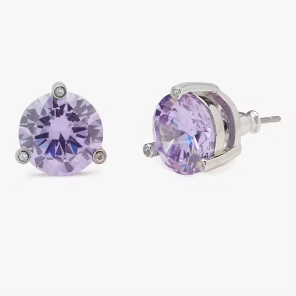 Kate Spade Light Amethyst Studs - Picture 1 of 3